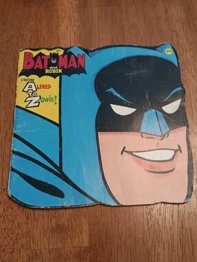 Vintage 1966 Batman and Robin Alfred to Zowie Book - 8×8"